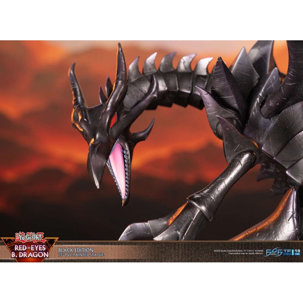 YU-GI-OH! RED-EYES B. DRAGON BLACK EDITION STATUA FIGURE FIRST4FIGURES