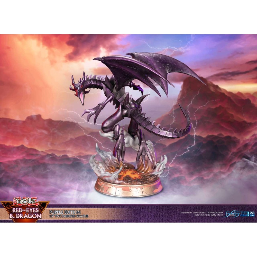 YU-GI-OH! RED-EYES B. DRAGON PURPLE EDITION STATUA FIGURE FIRST4FIGURES