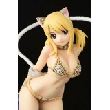 FAIRY TAIL LUCY HEARTFILIA LEOPARD CAT 24CM STATUA FIGURE ORCA TOYS
