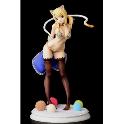 FAIRY TAIL LUCY HEARTFILIA LEOPARD CAT 24CM STATUA FIGURE ORCA TOYS