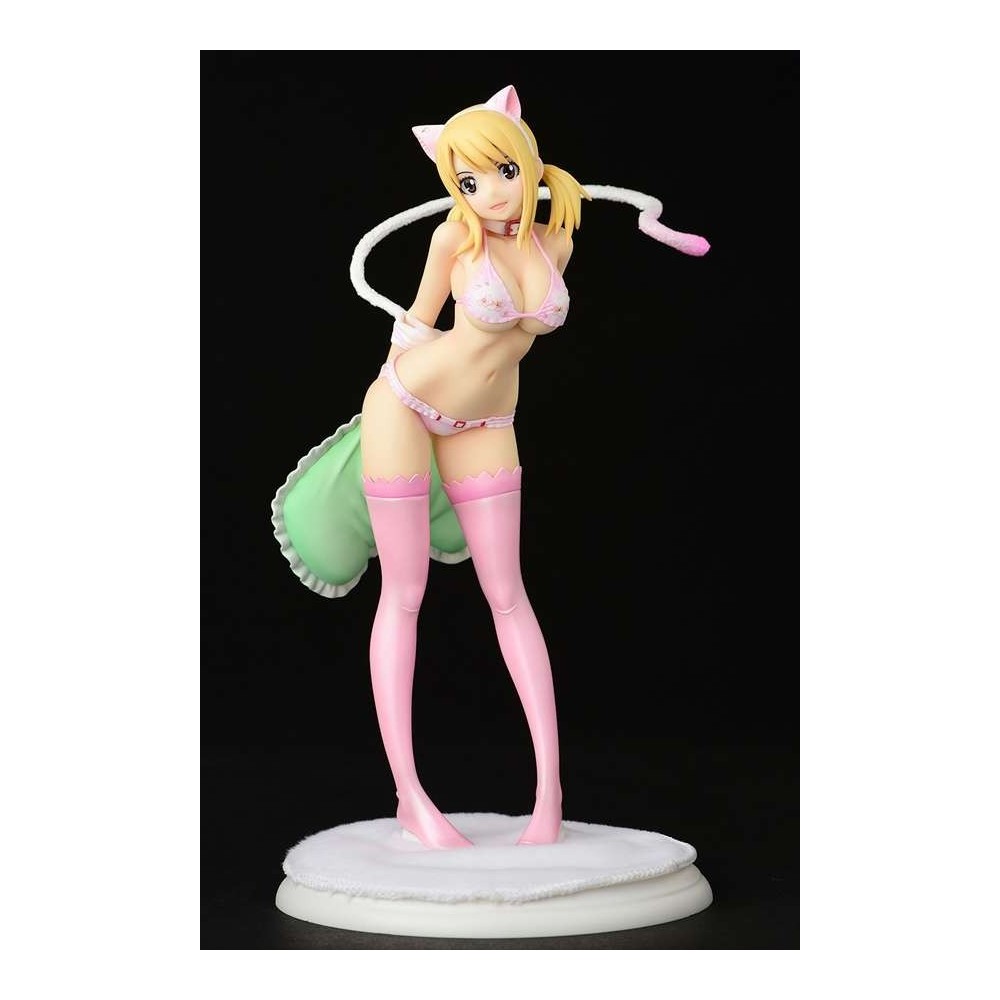 ORCA TOYS FAIRY TAIL LUCY HEARTFILIA CHERRY BLOSSOM CAT 24CM STATUE FIGURE