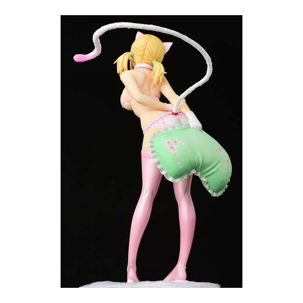 ORCA TOYS FAIRY TAIL LUCY HEARTFILIA CHERRY BLOSSOM CAT 24CM STATUE FIGURE