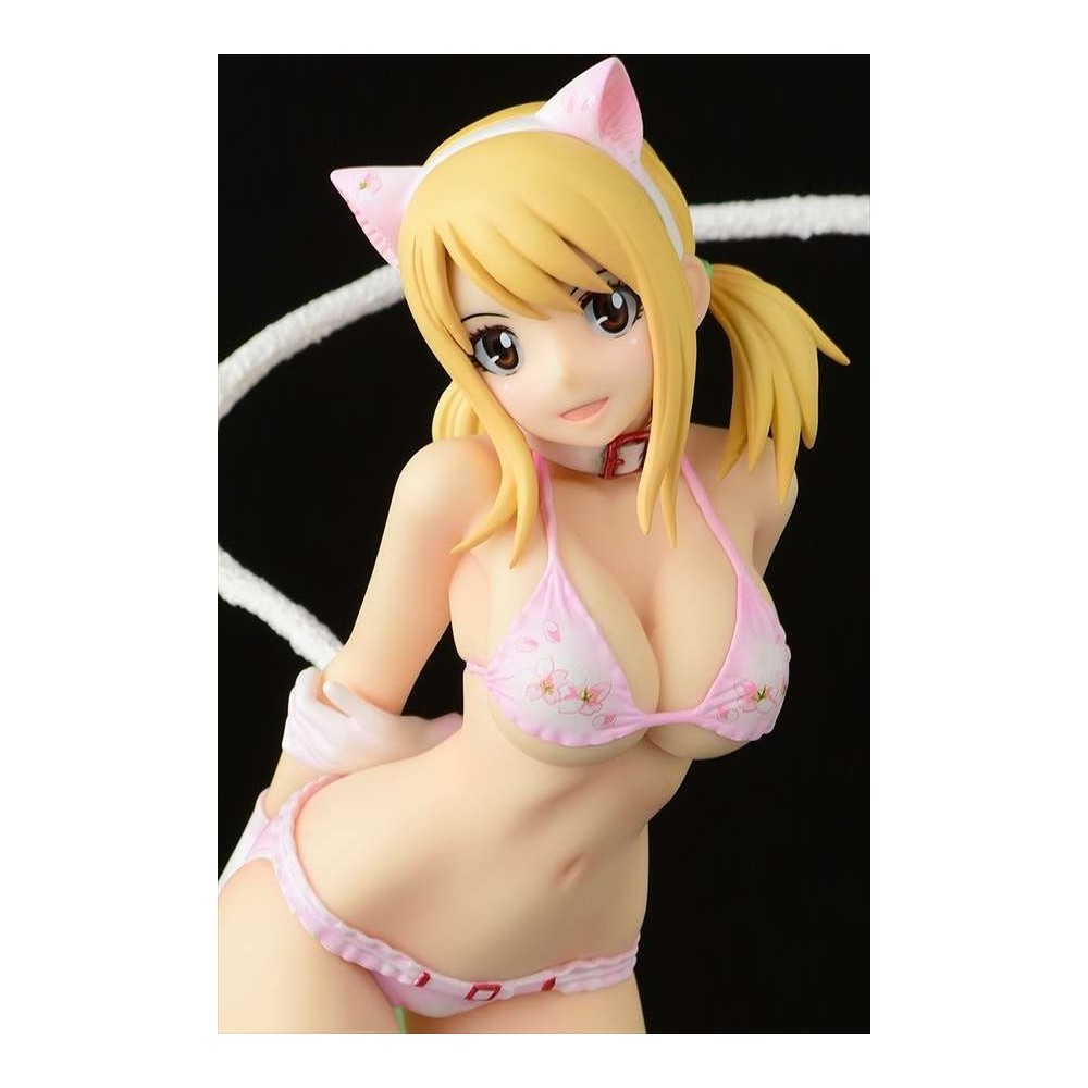 FAIRY TAIL LUCY HEARTFILIA CHERRY BLOSSOM CAT 24CM STATUA FIGURE ORCA TOYS