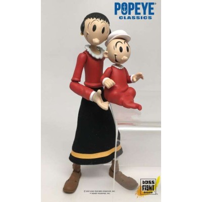 BOSS FIGHT STUDIO POPEYE CLASSICS WAVE 1 OLIVE OYL AND SWEE'PEA ACTION FIGURE