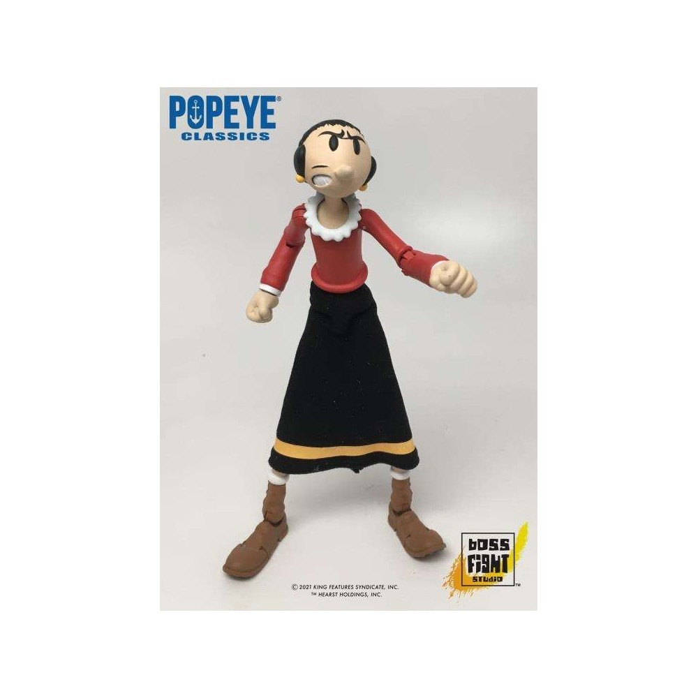 BOSS FIGHT STUDIO POPEYE CLASSICS WAVE 1 OLIVE OYL AND SWEE'PEA ACTION FIGURE