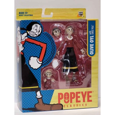 BOSS FIGHT STUDIO POPEYE CLASSICS WAVE 1 OLIVE OYL AND SWEE'PEA ACTION FIGURE