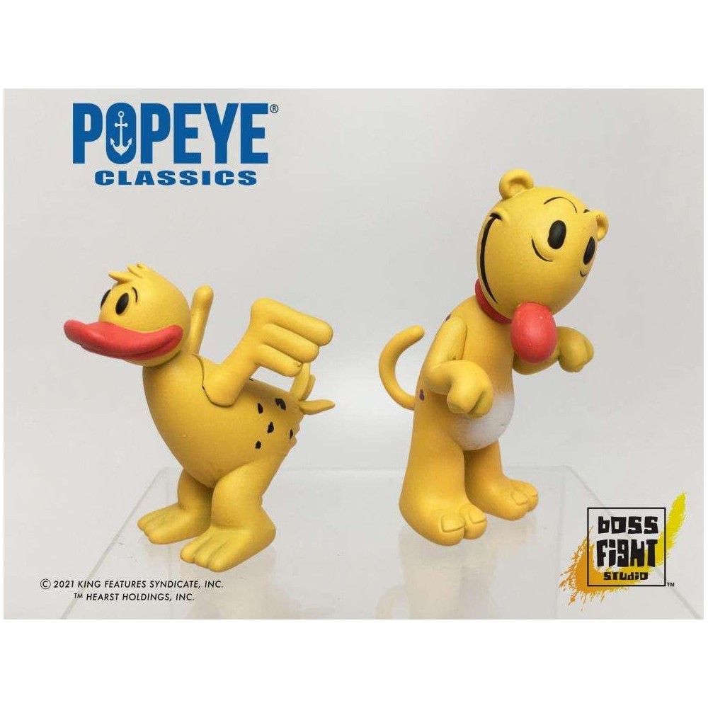 BOSS FIGHT STUDIO POPEYE CLASSICS WAVE 1 CASTOR OYL BERNICE AND EUGENE ACTION FIGURES