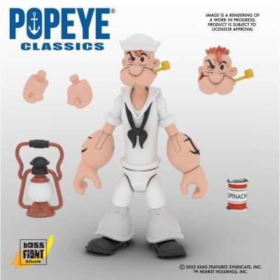 POPEYE CLASSICS WAVE 2 BRACCIO DI FERRO ACTION FIGURE BOSS FIGHT STUDIO