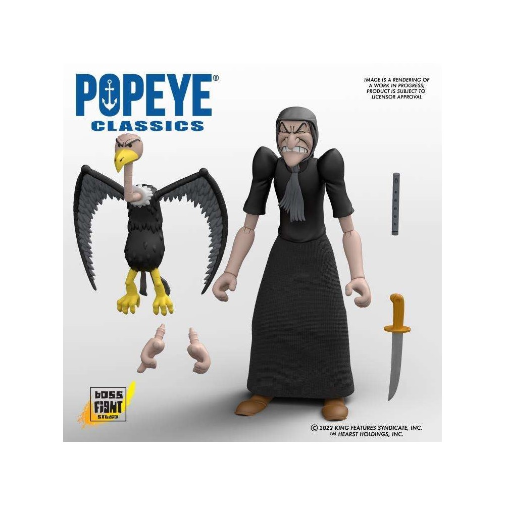 POPEYE CLASSICS WAVE 2 STREGA DEL MARE ACTION FIGURE BOSS FIGHT STUDIO