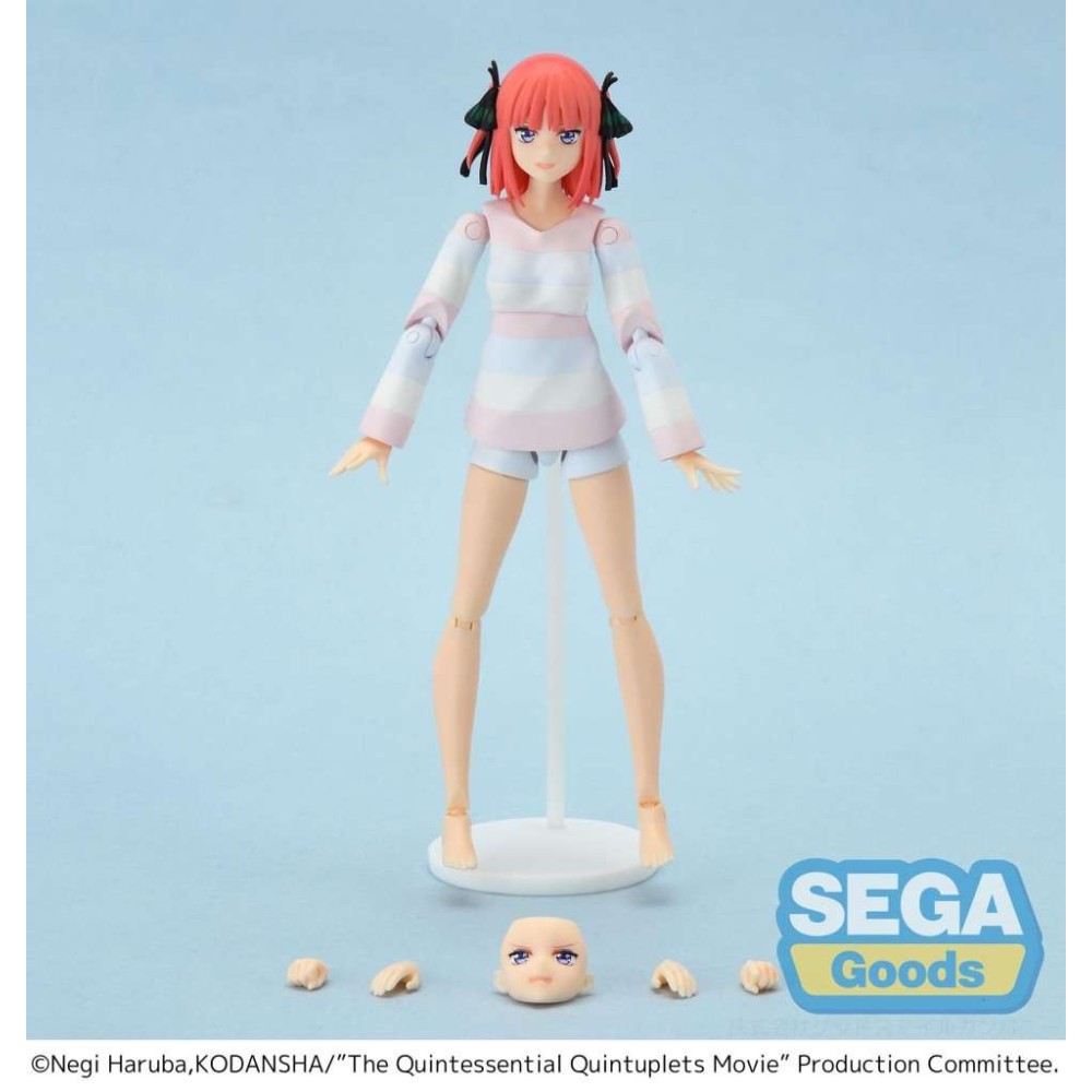 SEGA GOODS copy of THE QUINTESSENTIAL QUINTUPLETS MOVINGOOD ICHIKA NAKANO ACTION FIGURE