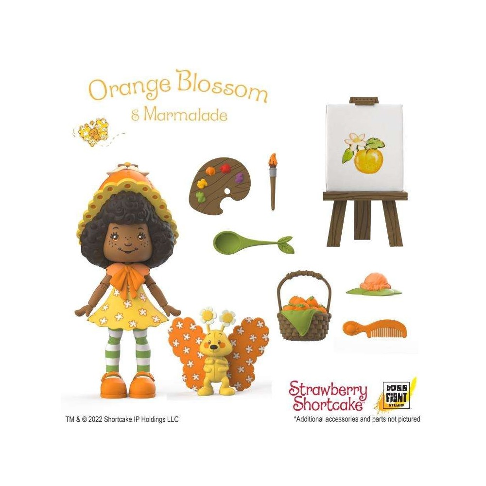 BOSS FIGHT STUDIO STRAWBERRY SHORTCAKE ORANGE BLOSSOM & MARMALADE ACTION FIGURE
