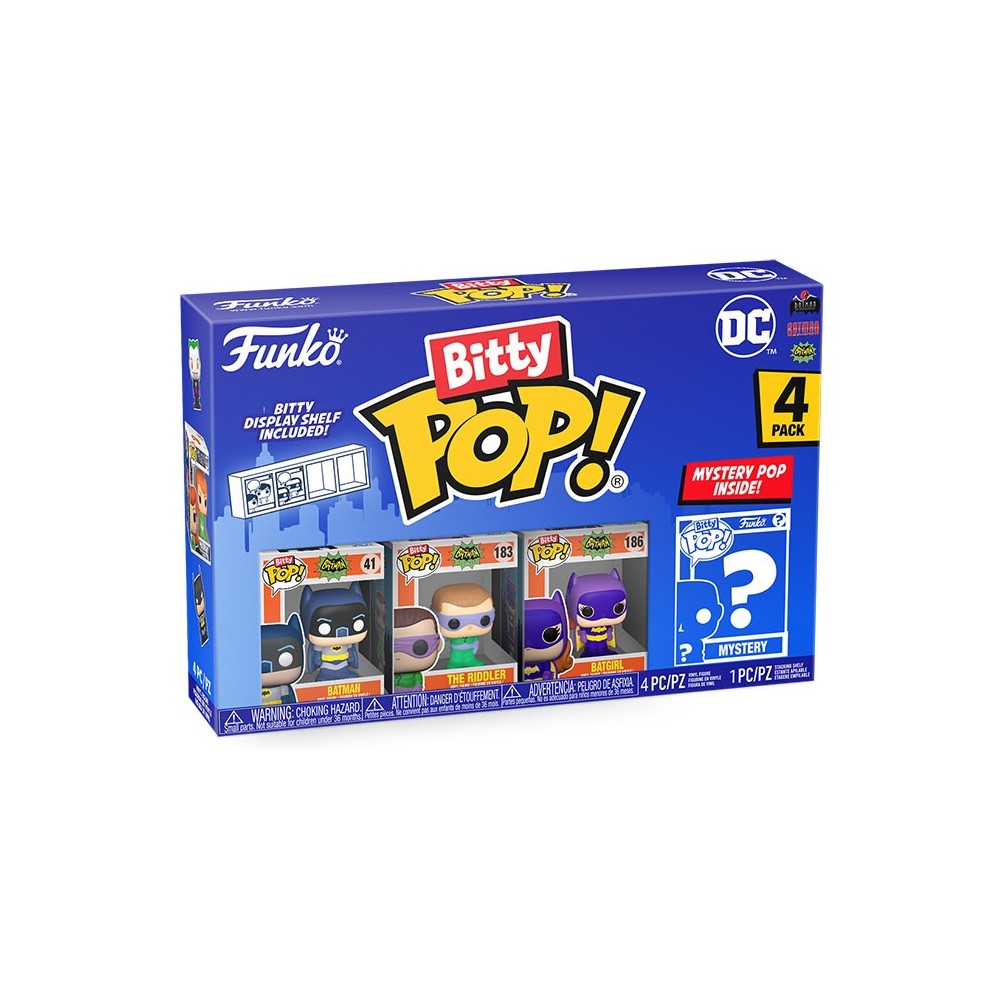 FUNKO FUNKO BITTY POP! BATMAN CLASSIC TV SERIES 4 PACK ADAM WEST VINYL MINI FIGURE