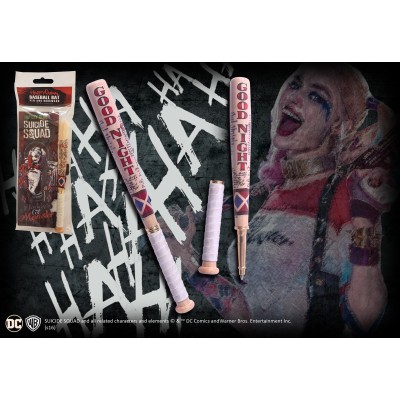 NOBLE COLLECTIONS DC COMICS HARLEY QUINN GOOD NIGHT BASEBALL BAT PEN PENNA