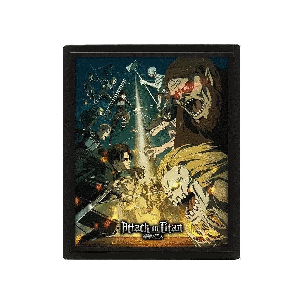 ATTACCO DEI GIGANTI S4 LENTICULAR 3D POSTER 25X20CM PYRAMID INTERNATIONAL