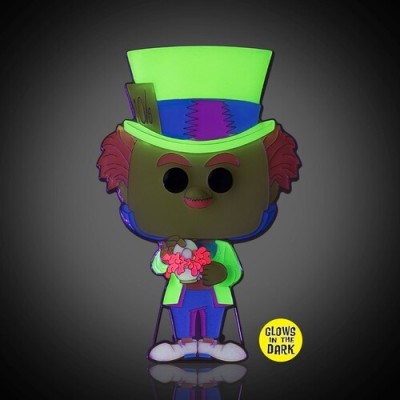 FUNKO FUNKO POP! PIN DISNEY MAD HATTER BLACKLIGHT GLOWS IN THE DARK PIN FIGURE