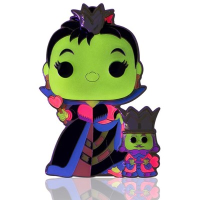 FUNKO POP! PIN DISNEY QUEEN AND KING OF HEARTS BLACKLIGHT GLOWS IN THE DARK SPILLA FIGURE FUNKO