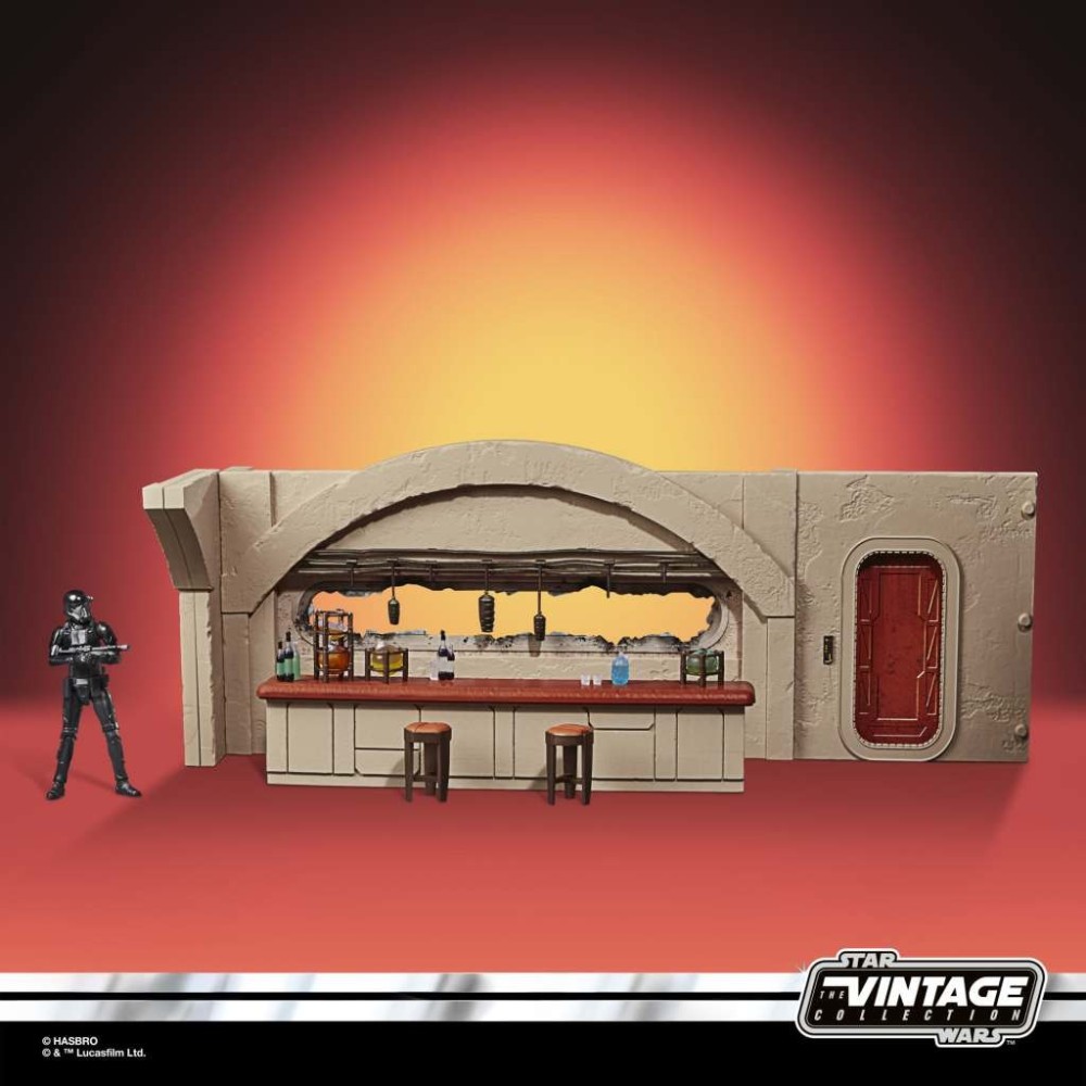 HASBRO STAR WARS VINTAGE COLLECTION THE CANTINA SHOOTOUT DIORAMA & IMPERIAL DEATH TROOPER