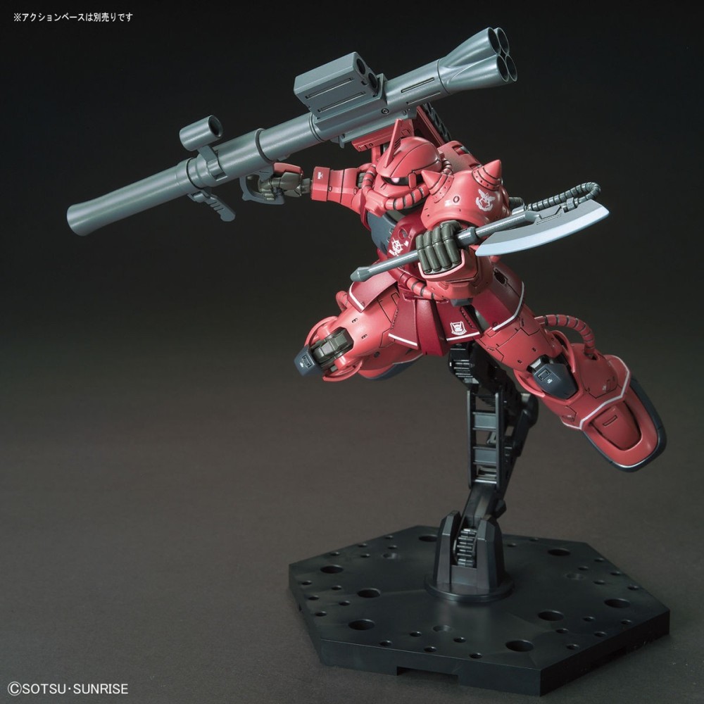 BANDAI HIGH GRADE HG ZAKU II MS-06S RED COMET 1/144 MODEL KIT ACTION FIGURE