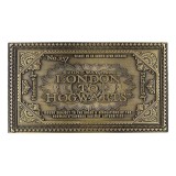 FANATTIK HARRY POTTER HOGWARTS EXPRESS ANTIQUE METAL TICKET REPLICA 1/1