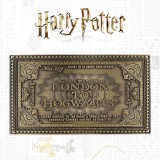 FANATTIK HARRY POTTER HOGWARTS EXPRESS ANTIQUE METAL TICKET REPLICA 1/1