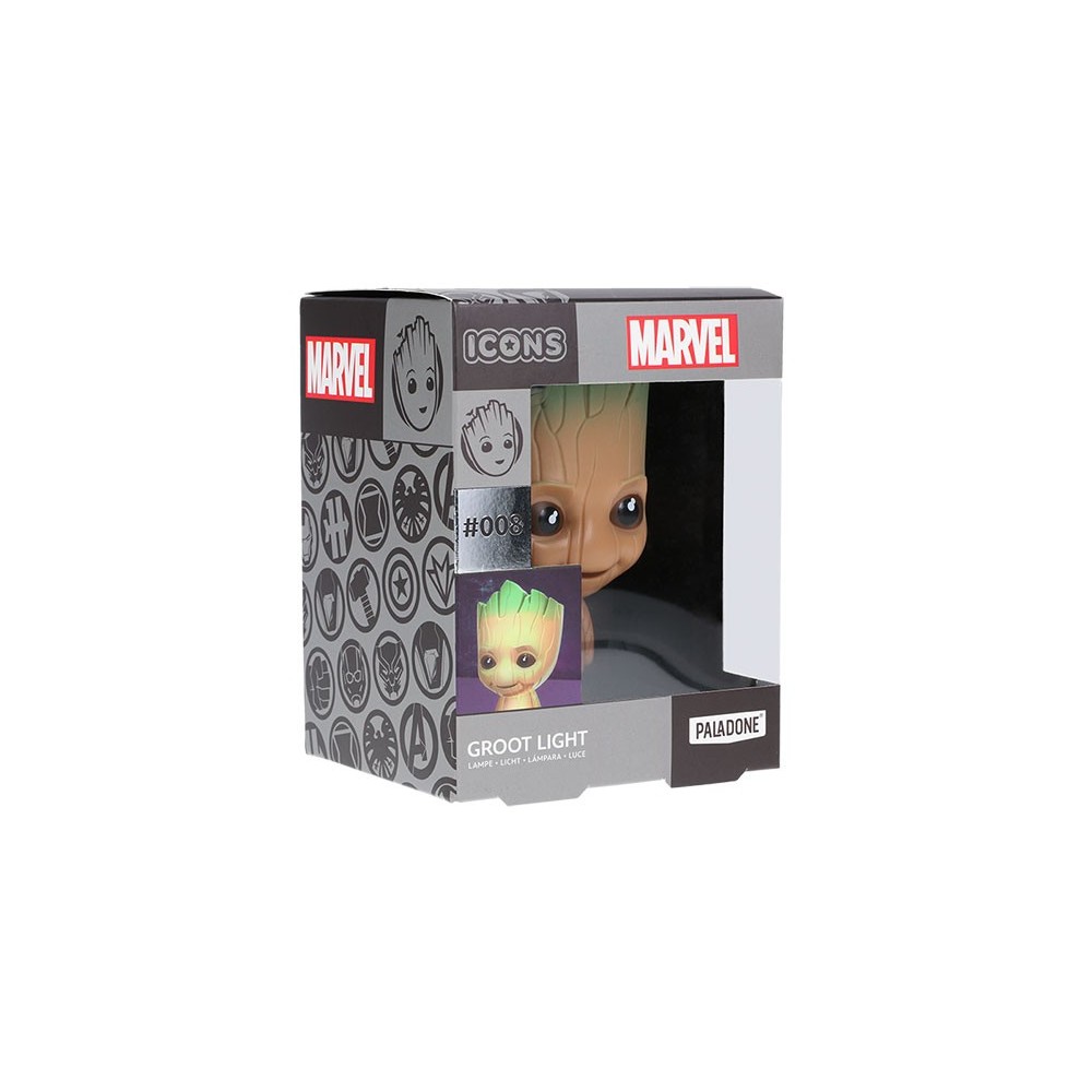 MARVEL GROOT LIGHT ICONS LAMPADA FIGURE PALADONE PRODUCTS