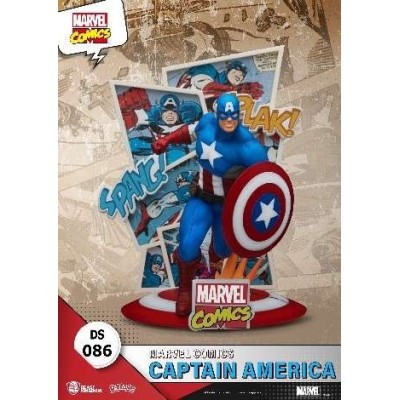 BEAST KINGDOM D-STAGE MARVEL COMICS CAPTAIN AMERICA STATUE FIGURE DIORAMA