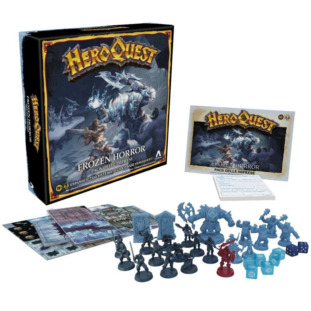 HASBRO HEROQUEST ESPANSIONE FROZEN HORROR BOARDGAME GIOCO DA TAVOLO IN ITALIANO