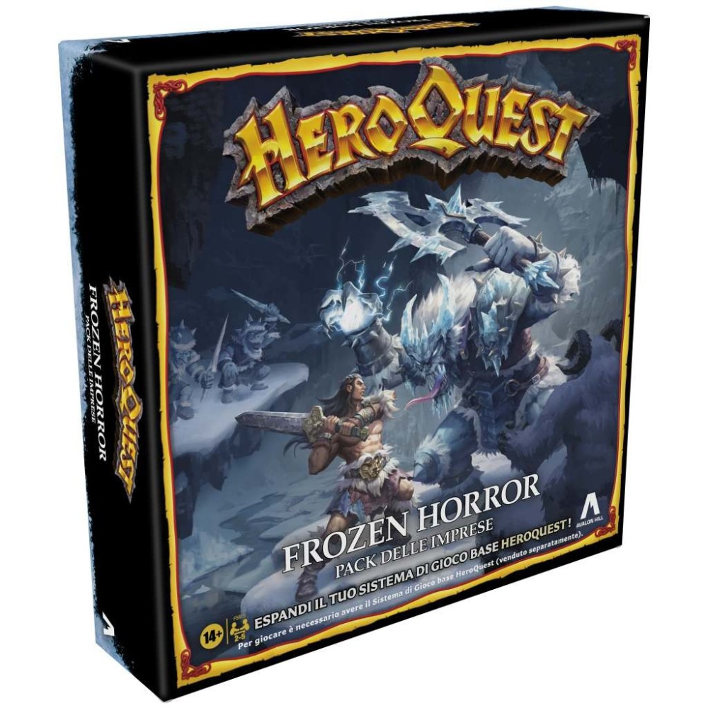 HASBRO HEROQUEST ESPANSIONE FROZEN HORROR BOARDGAME GIOCO DA TAVOLO IN ITALIANO