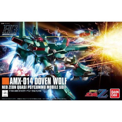 BANDAI HIGH GRADE HGUC GUNDAM AMX-014 DOVEN WOLF 1/144 MODEL KIT FIGURE