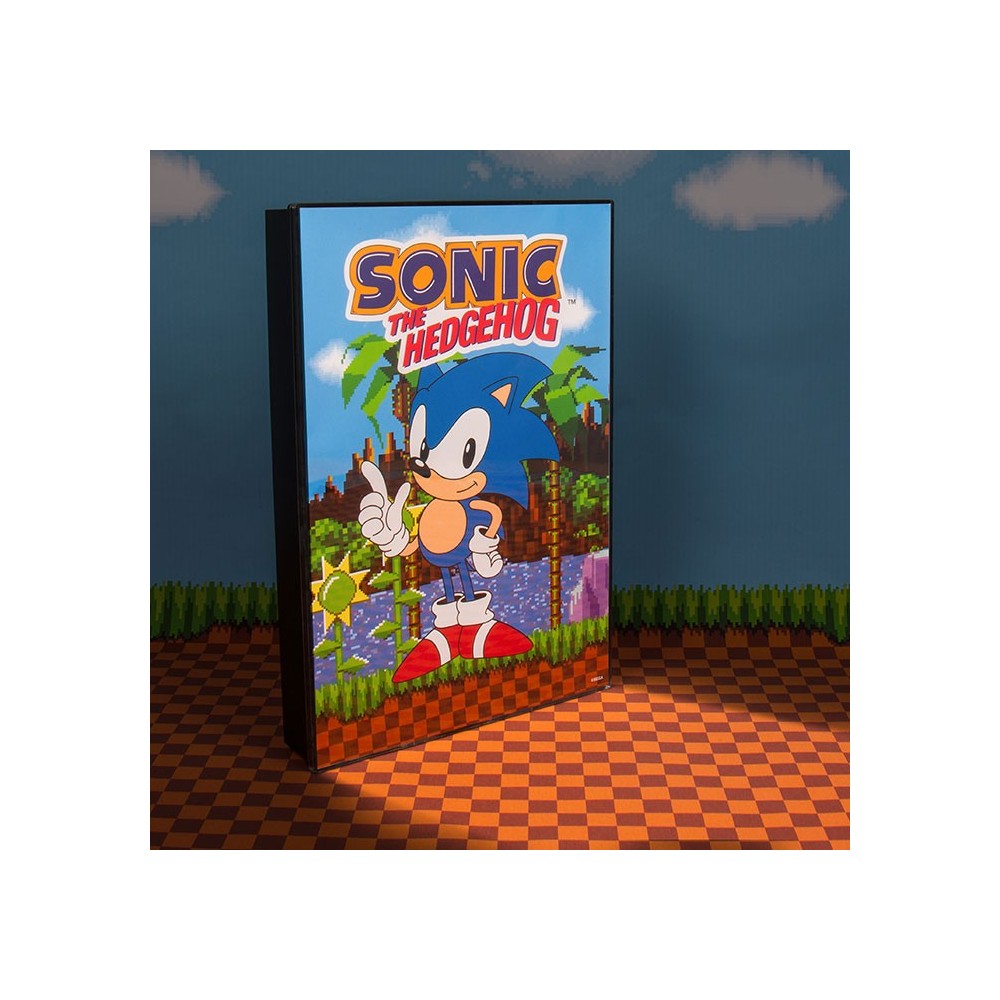 SONIC THE HEDGEHOG POSTER LIGHT LAMPADA 30X20CM FIZZ CREATIONS