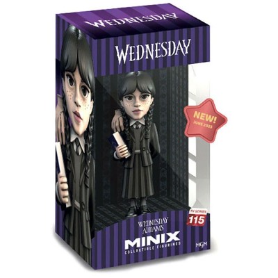 NOBLE COLLECTIONS WEDNESDAY ADDAMS WITH THE THING MINIX COLLECTIBLE FIGURINE FIGURE