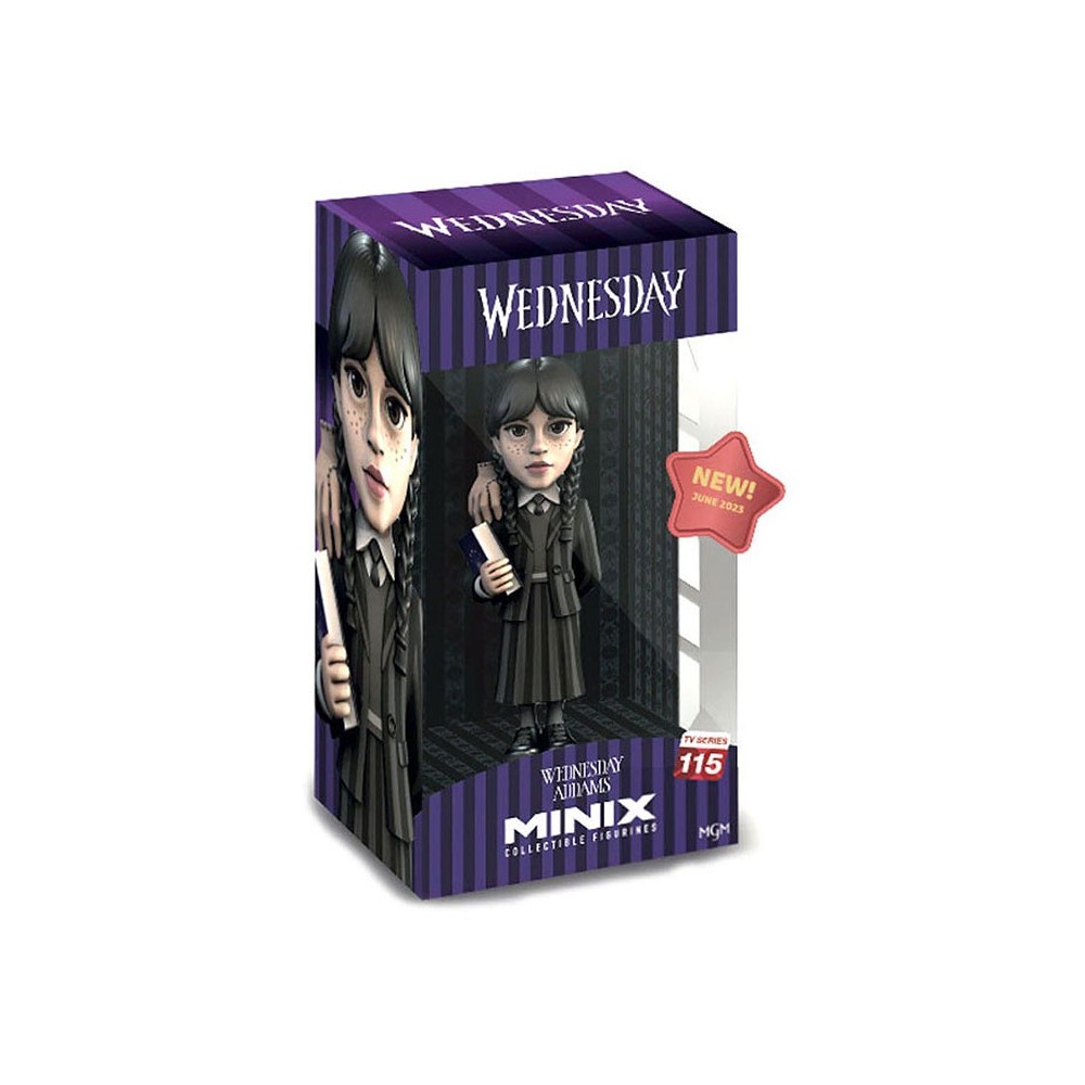 WEDNESDAY MERCOLEDI ADDAMS CON MANO MINIX COLLECTIBLE FIGURINE FIGURE NOBLE COLLECTIONS