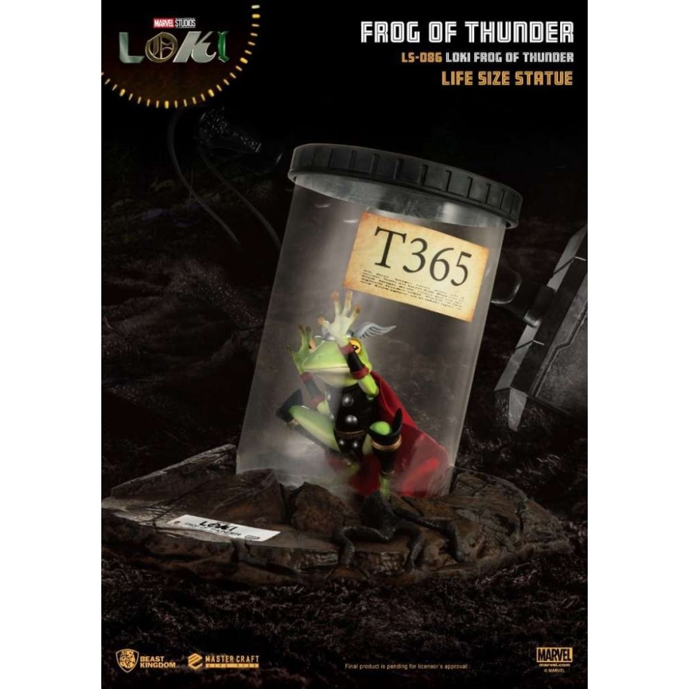 BEAST KINGDOM MARVEL STUDIOS LOKI FROG OF THUNDER LIFFESIZE STATUE FIGURE