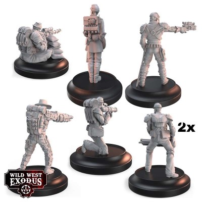 WILD WEST EXODUS NO SURRENDER STARTER SET RESIN MINIATURES WARCRADLE STUDIOS