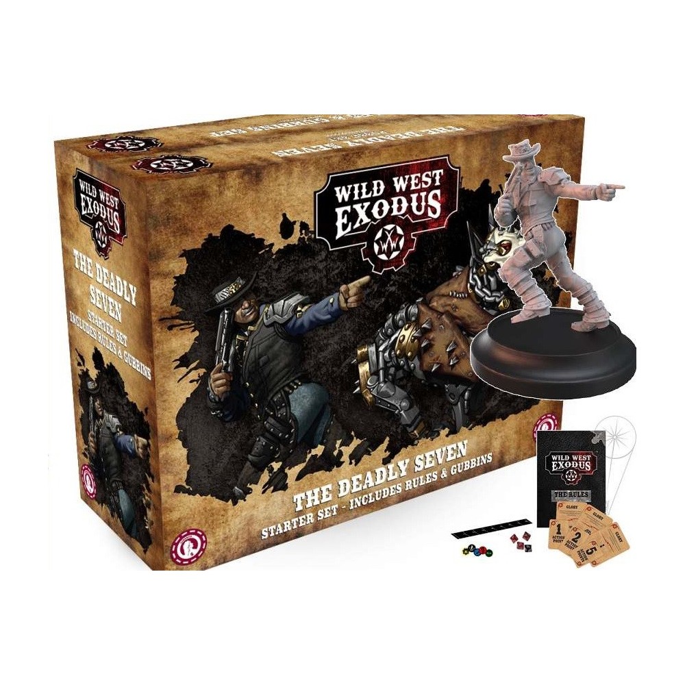 WARCRADLE STUDIOS WILD WEST EXODUS THE DEADLY SEVEN STARTER SET RESIN MINIATURES
