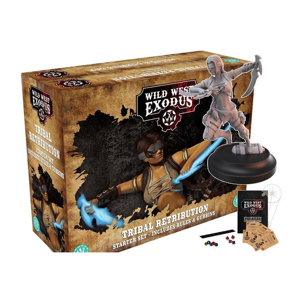 WILD WEST EXODUS TRIBAL RETRIBUTION STARTER SET RESIN MINIATURES WARCRADLE STUDIOS