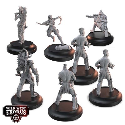 WILD WEST EXODUS TRIBAL RETRIBUTION STARTER SET RESIN MINIATURES WARCRADLE STUDIOS