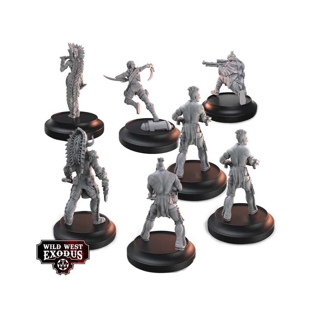 WILD WEST EXODUS TRIBAL RETRIBUTION STARTER SET RESIN MINIATURES WARCRADLE STUDIOS