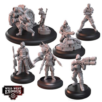 WILD WEST EXODUS THE CONQUISTADORES POSSE SET RESIN MINIATURES WARCRADLE STUDIOS