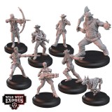 WILD WEST EXODUS THE DEADLY SEVEN POSSE SET RESIN MINIATURES WARCRADLE STUDIOS