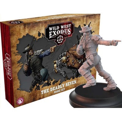 WILD WEST EXODUS THE DEADLY SEVEN POSSE SET RESIN MINIATURES WARCRADLE STUDIOS