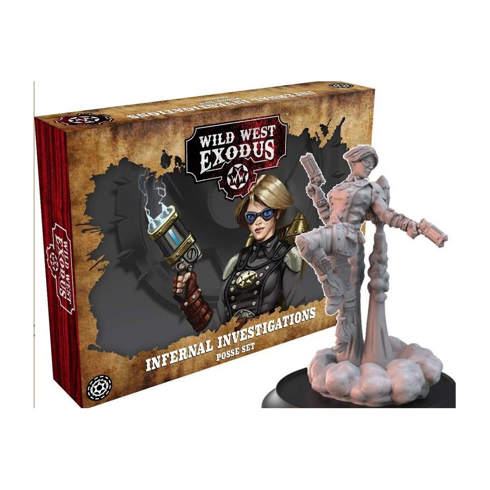 WILD WEST EXODUS INFERNAL INVESTIGATIONS POSSE SET RESIN MINIATURES WARCRADLE STUDIOS