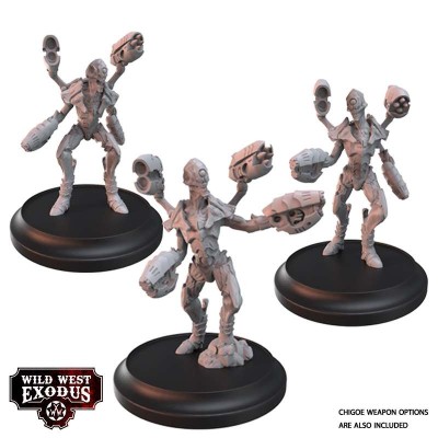 WILD WEST EXODUS VIRIDIAN CLADE POSSE SET RESIN MINIATURES WARCRADLE STUDIOS