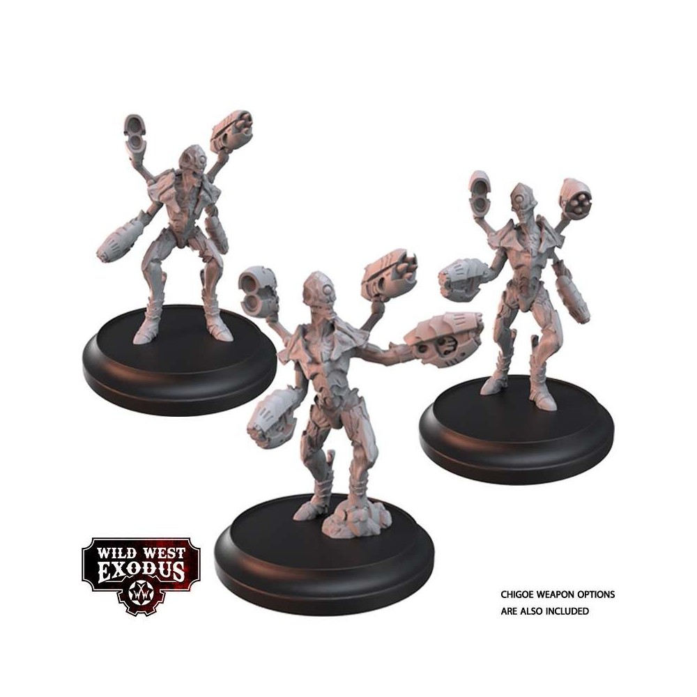 WILD WEST EXODUS VIRIDIAN CLADE POSSE SET RESIN MINIATURES WARCRADLE STUDIOS