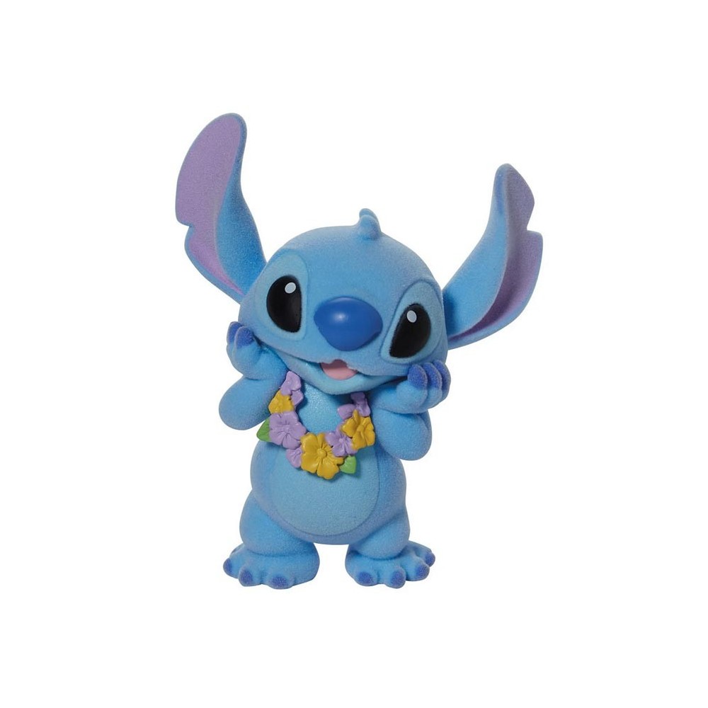 LILO AND STITCH FLOCKED STITCH STATUA FIGURE ENESCO