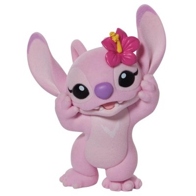 ENESCO LILO AND STITCH FLOCKED ANGEL STATUE FIGURE