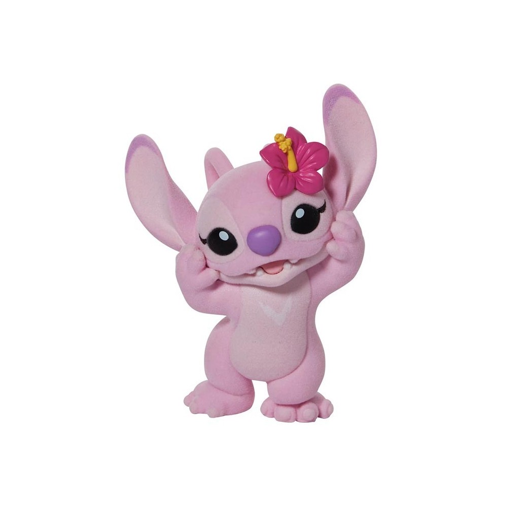 ENESCO LILO AND STITCH FLOCKED ANGEL STATUE FIGURE