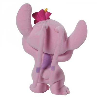 ENESCO LILO AND STITCH FLOCKED ANGEL STATUE FIGURE