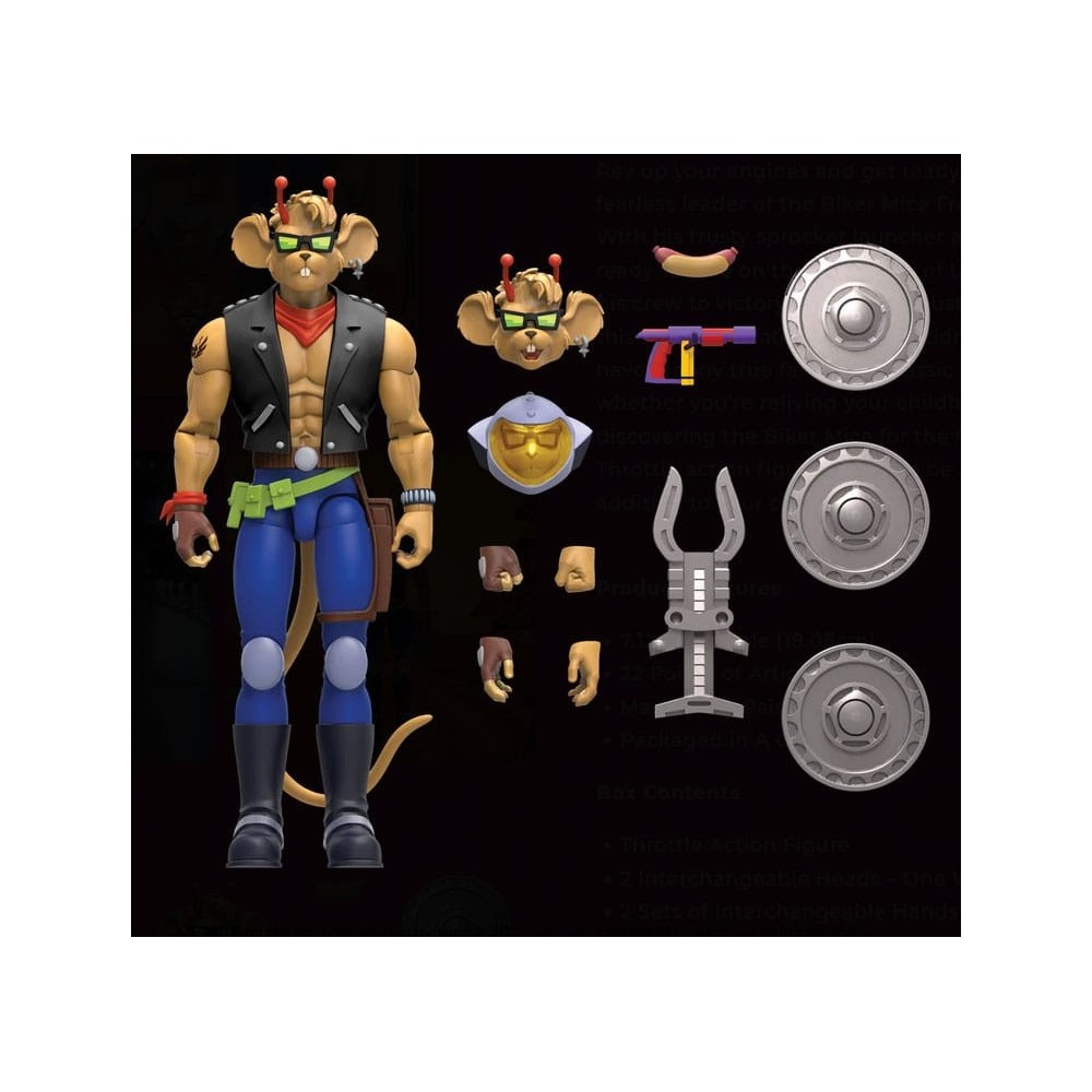 BIKER MICE FROM MARS THROTTLE (STERZO) ACTION FIGURE NACELLE