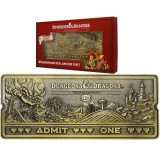 FANATTIK DUNGEONS AND DRAGONS THE CARTOON ROLLERCOASTER TICKET REPLICA